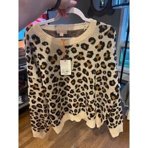 Knox rose leopard woman’s sweater 1XL nwt